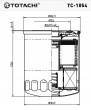 Фильтр масляный  TC-1054  TOTACHI (C306 JS)