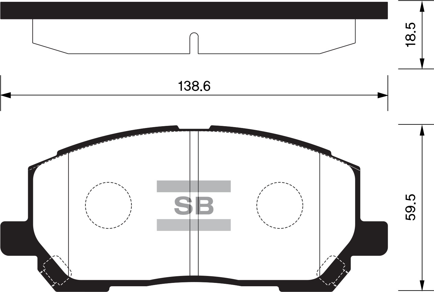 Колодки тормозные передние SP1384 Sangsin brake арт. SP1384 купить в  nippon-auto