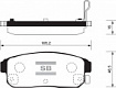 Колодки тормозные задние SP1163 Sangsin brake