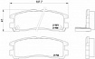 Колодки тормозные задние SP1046R Sangsin brake