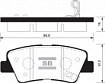 Колодки тормозные задние SP1239 Sangsin brake