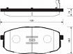 Колодки тормозные передние SP1162 Sangsin brake