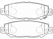 Колодки тормозные дисковые  FP0572  FIT  (PN1363)
